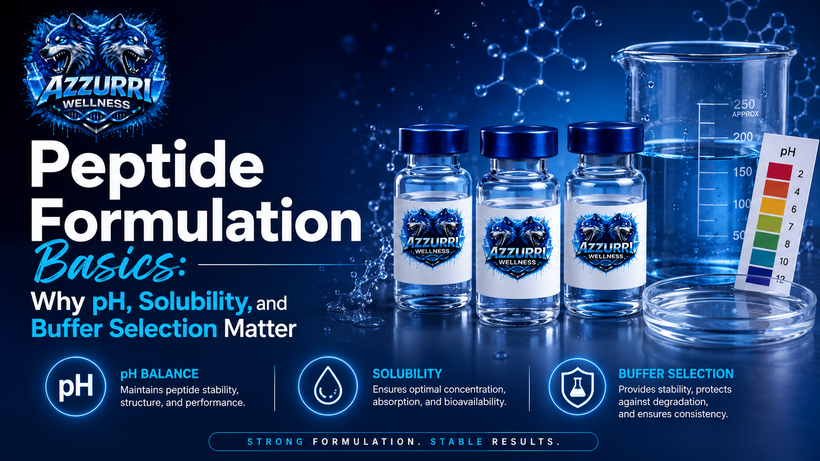 Peptide Formulation Basics: Why pH, Solubility, and Buffer Selection Matter