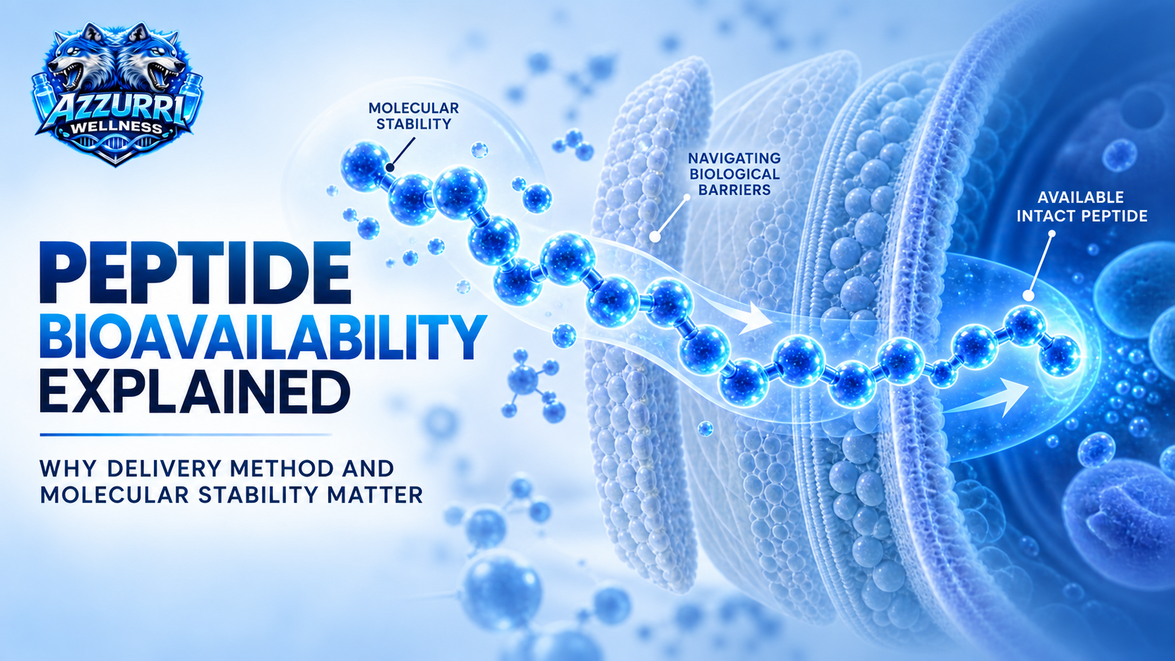 Peptide Bioavailability Explained: Why Delivery Method and Molecular Stability Matter