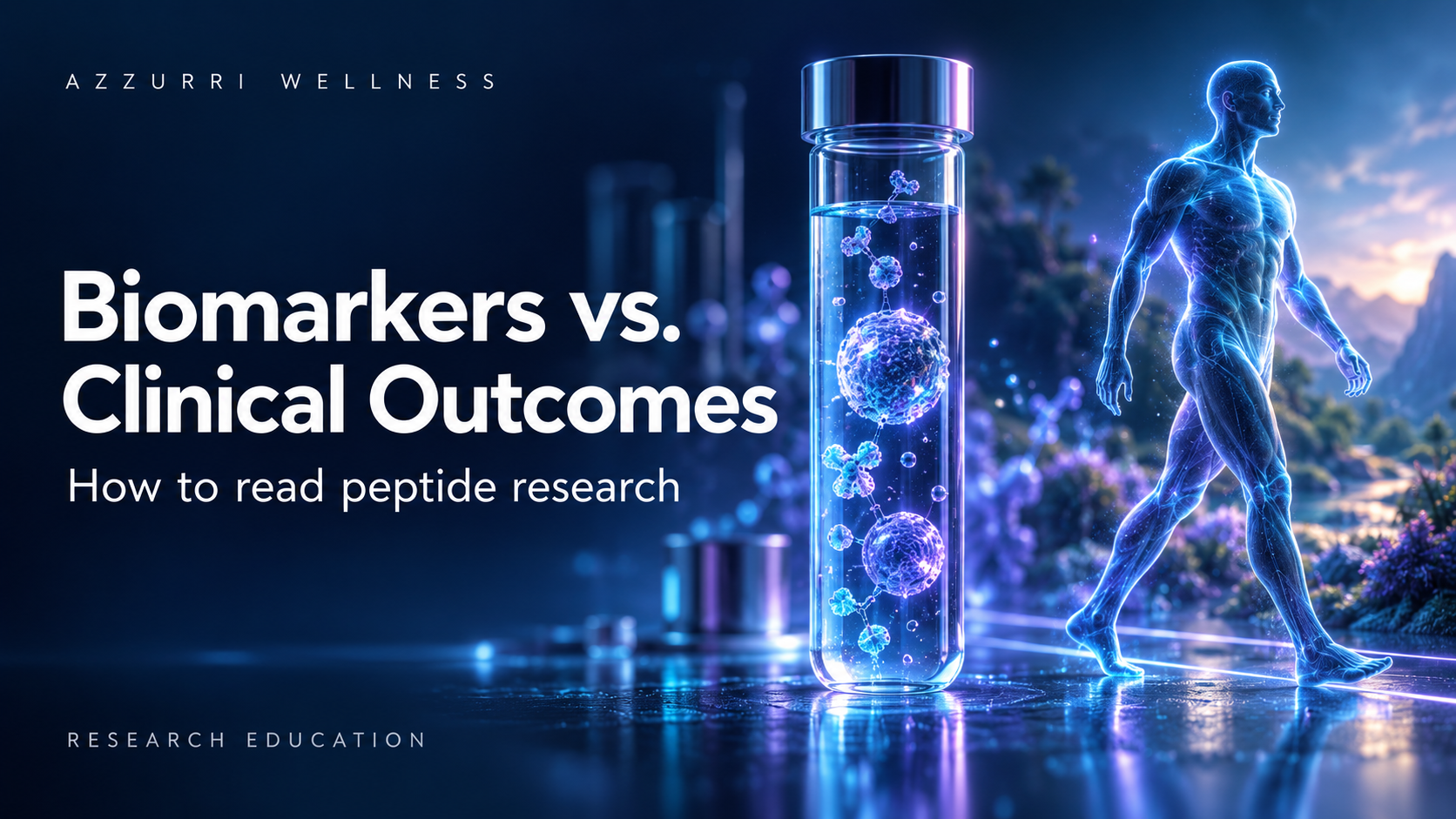 Biomarkers vs. Clinical Outcomes: How to Read Peptide Research